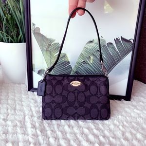 Coach signature wristlet
